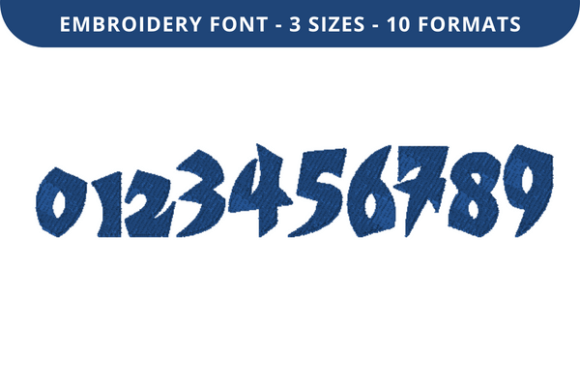 Battle Font 0 to 9