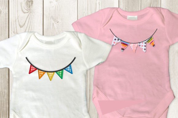 Bunting Flag Applique