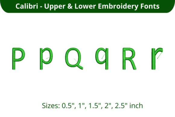 Calibri Font PQR