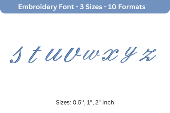 English Font Lowercase S to Z