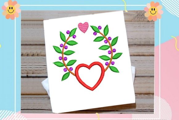Floral Wreath Heart
