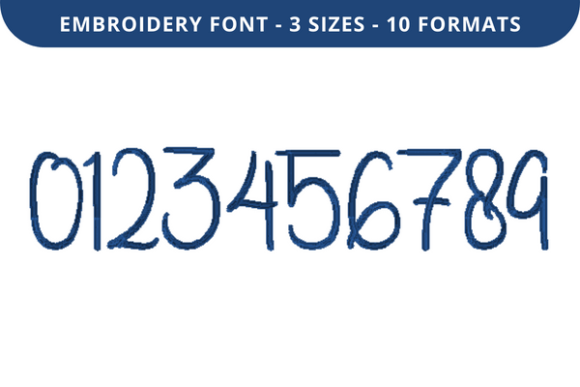 Flowers by Us Font 0 to 9