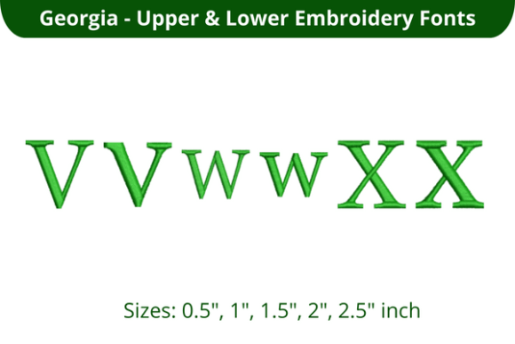 Georgia Font VWX