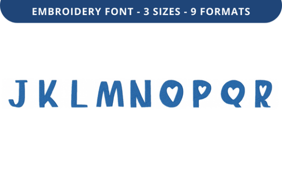 Heart of the City Font Uppercase J to R