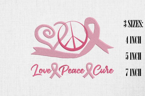 Peace Love Cure Breast Cancer Awareness