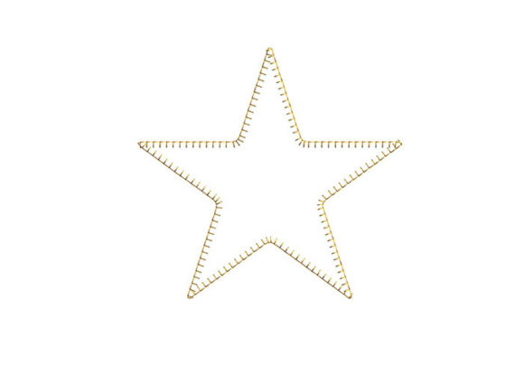 Stars Applique Blanket Stitch